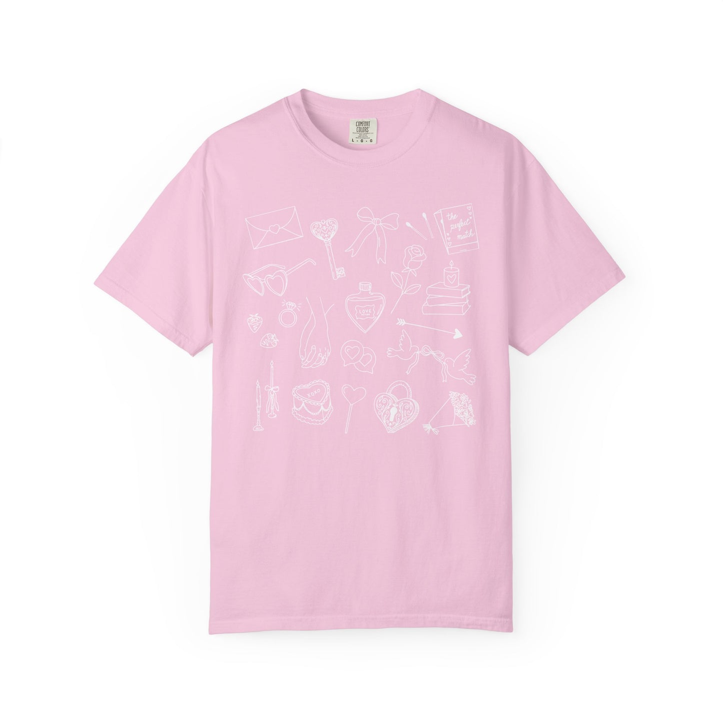 Romance Genre Doodle T-Shirt