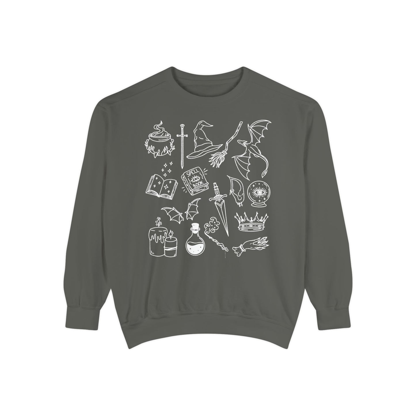 Fantasy Genre Doodle Crewneck