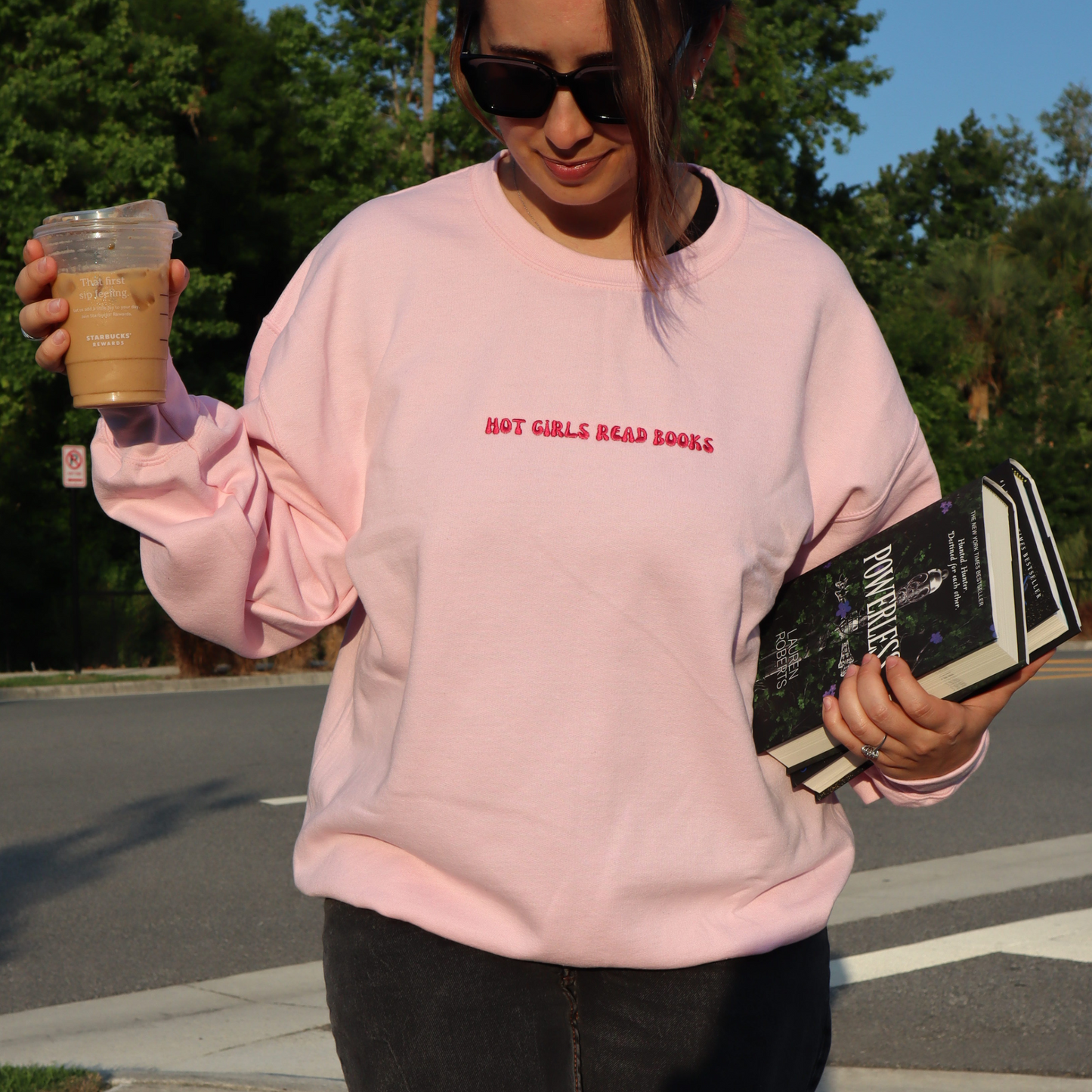 Hot Girls Read Books Crewneck