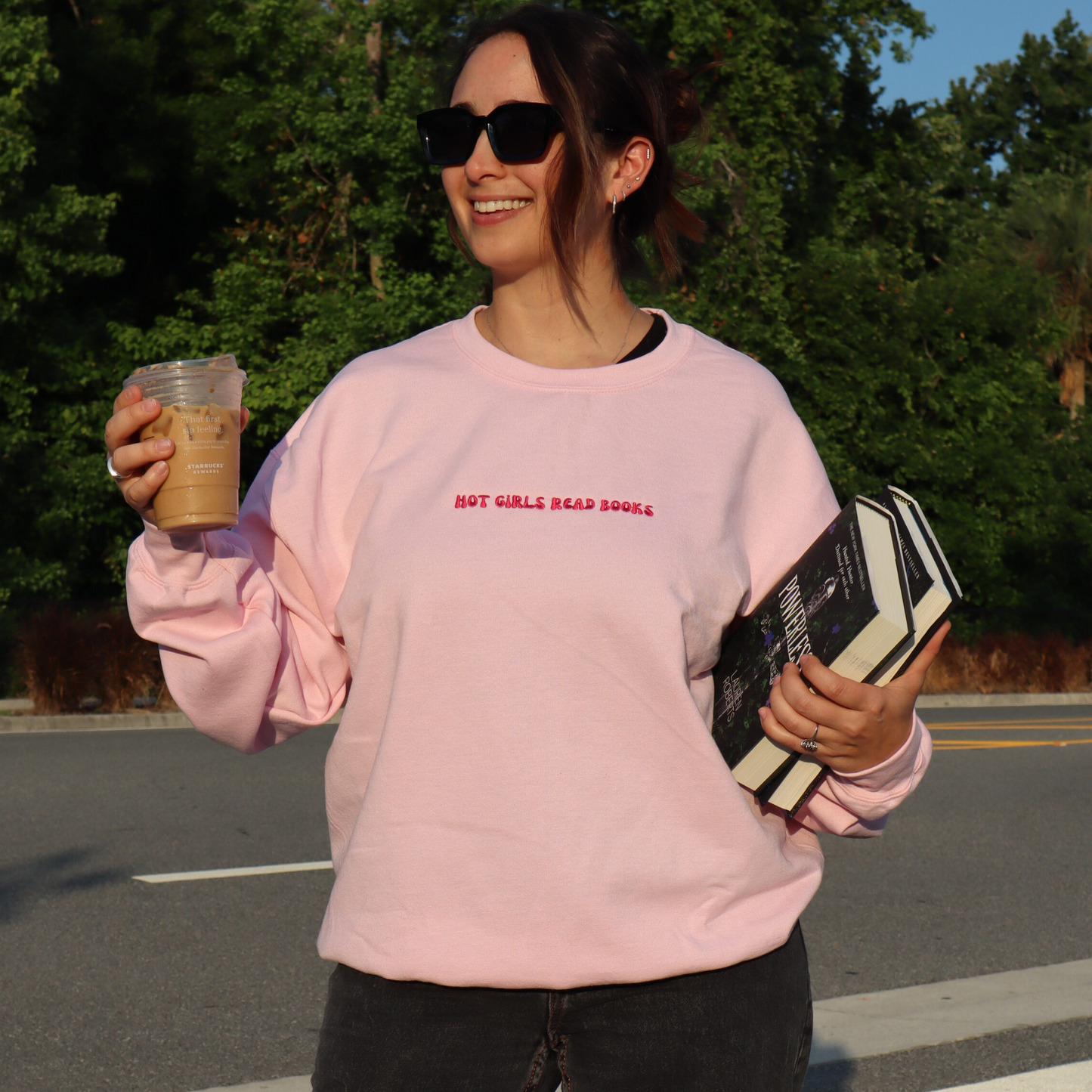 Hot Girls Read Books Crewneck