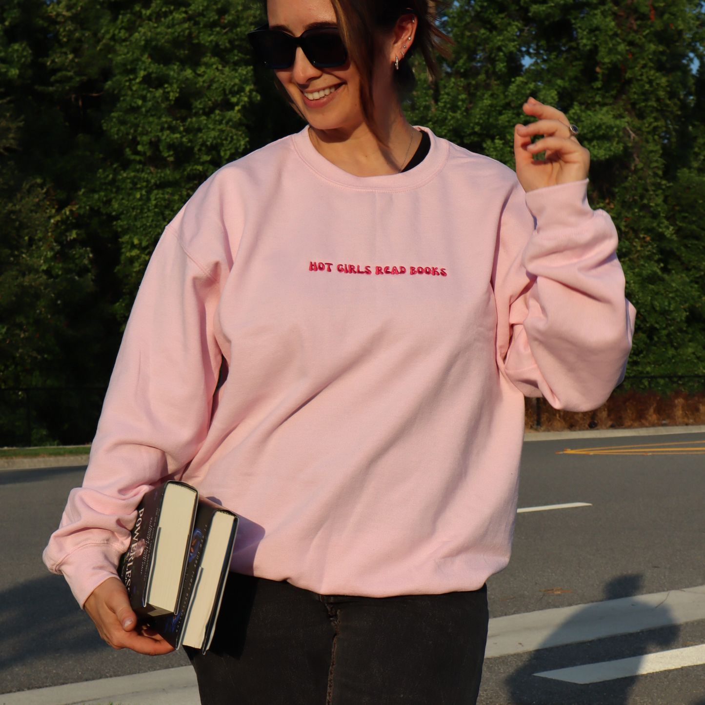 Hot Girls Read Books Crewneck