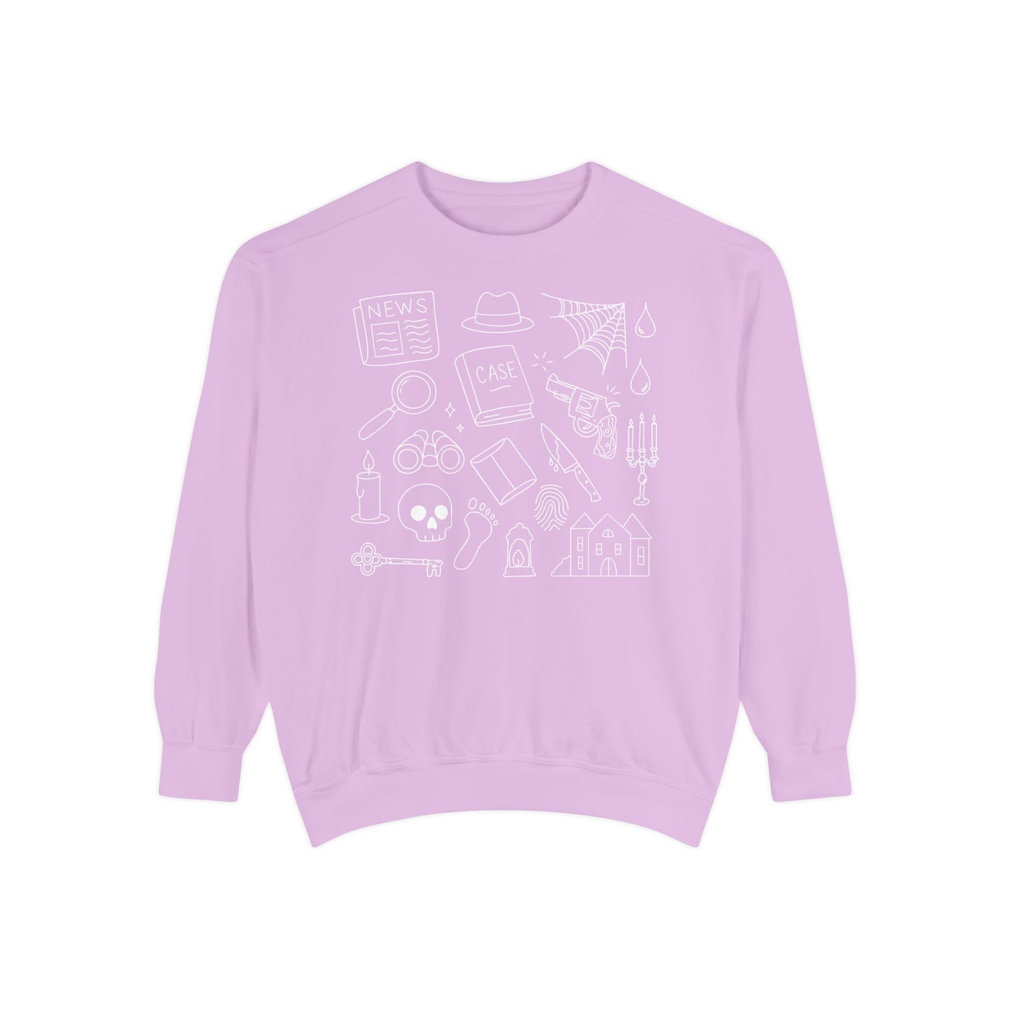 Mystery/Thriller Genre Doodle Crewneck