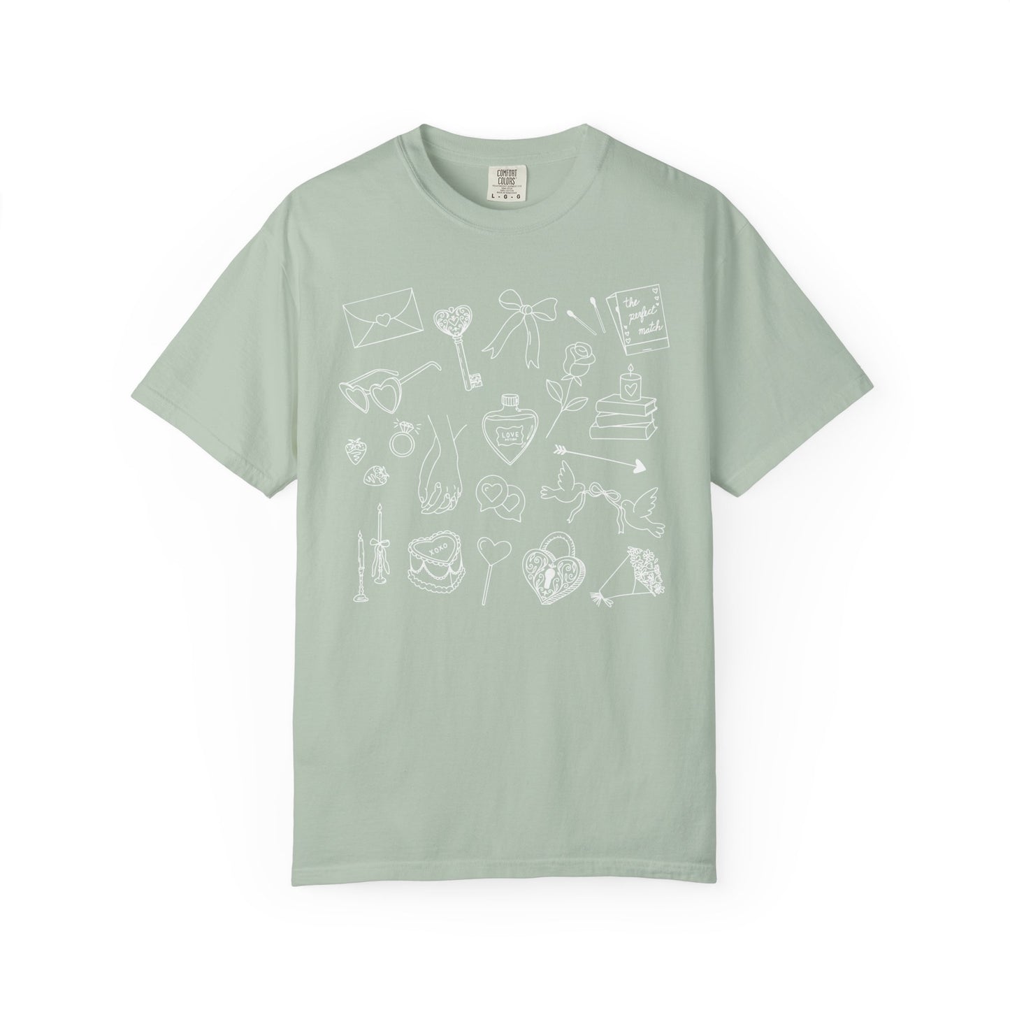 Romance Genre Doodle T-Shirt