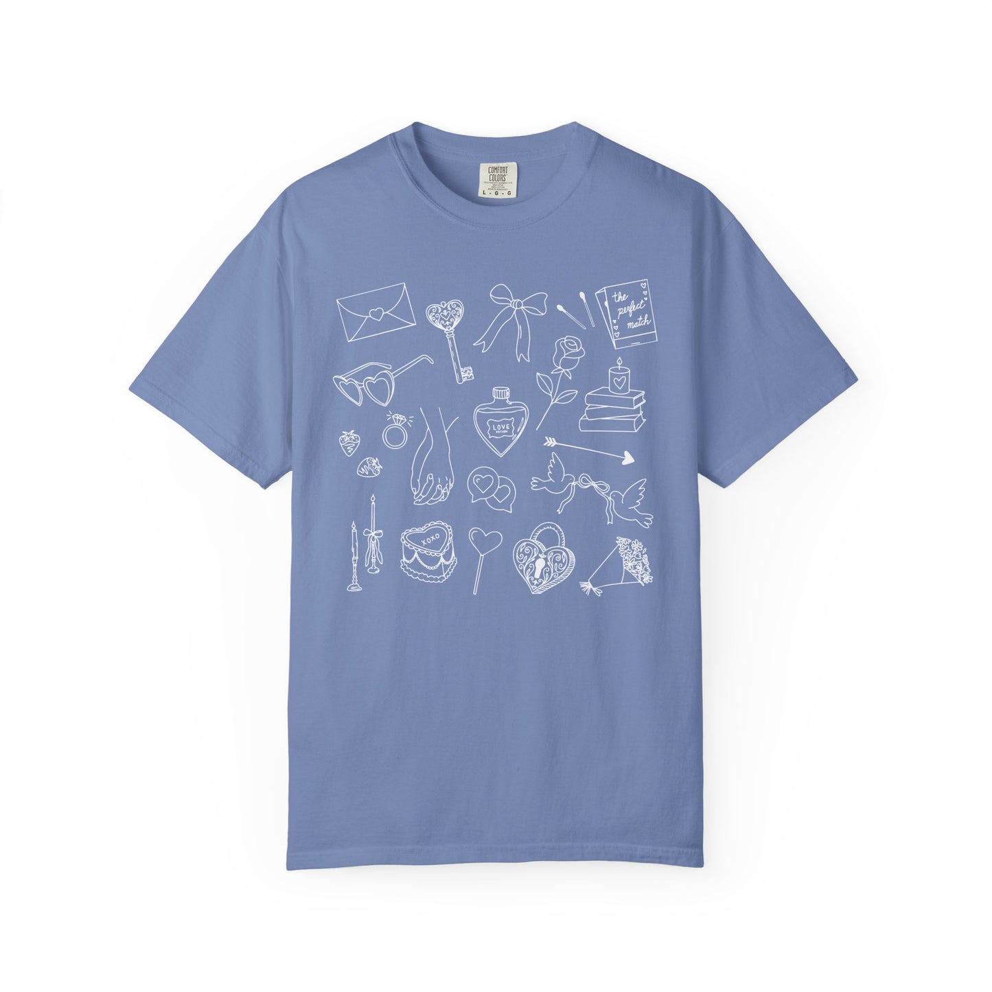 Romance Genre Doodle T-Shirt