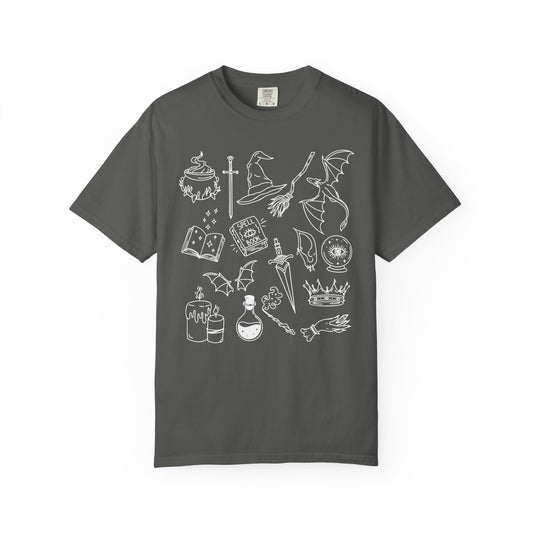 Fantasy Genre Doodle T-Shirt