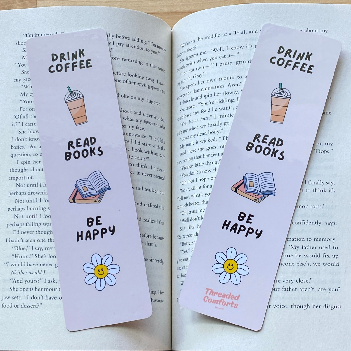 Drink Coffee Read Books Be Happy Bookmark