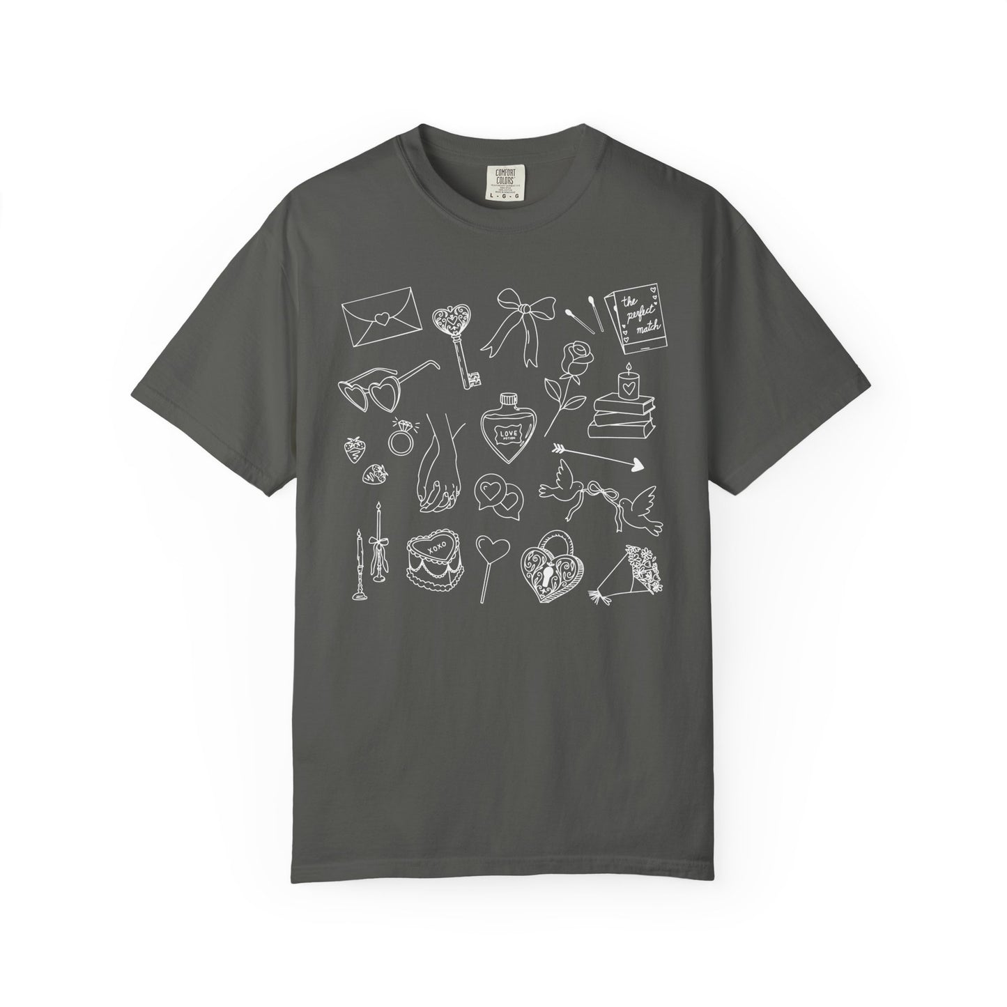 Romance Genre Doodle T-Shirt