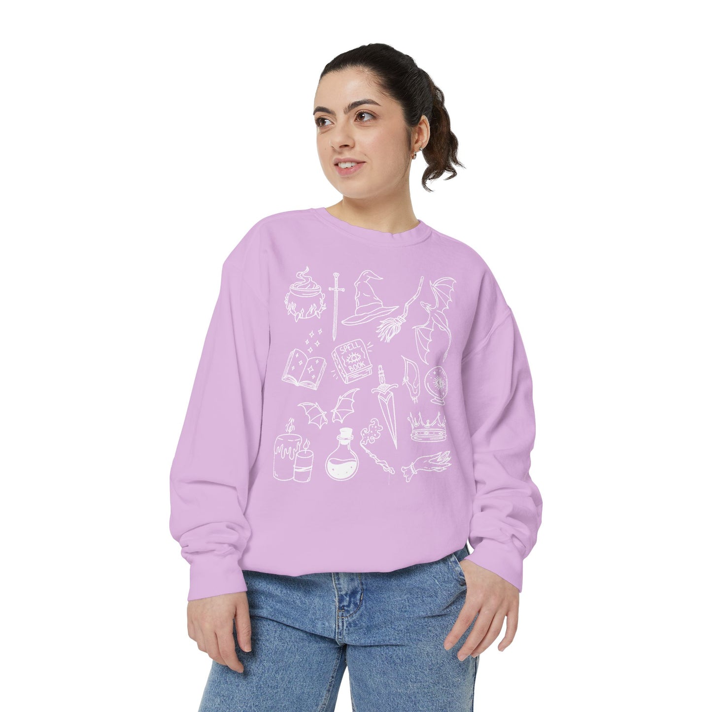 Fantasy Genre Doodle Crewneck