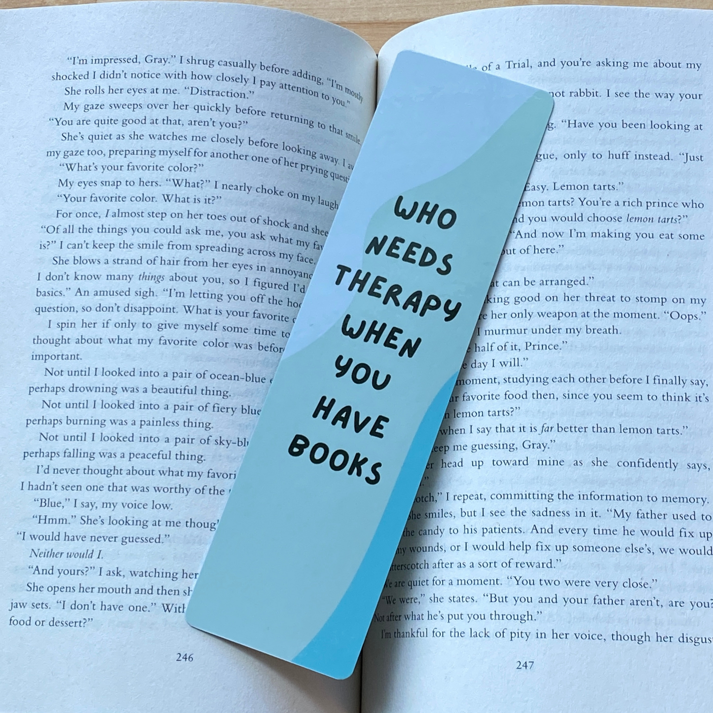 Who Needs Therapy Bookmark