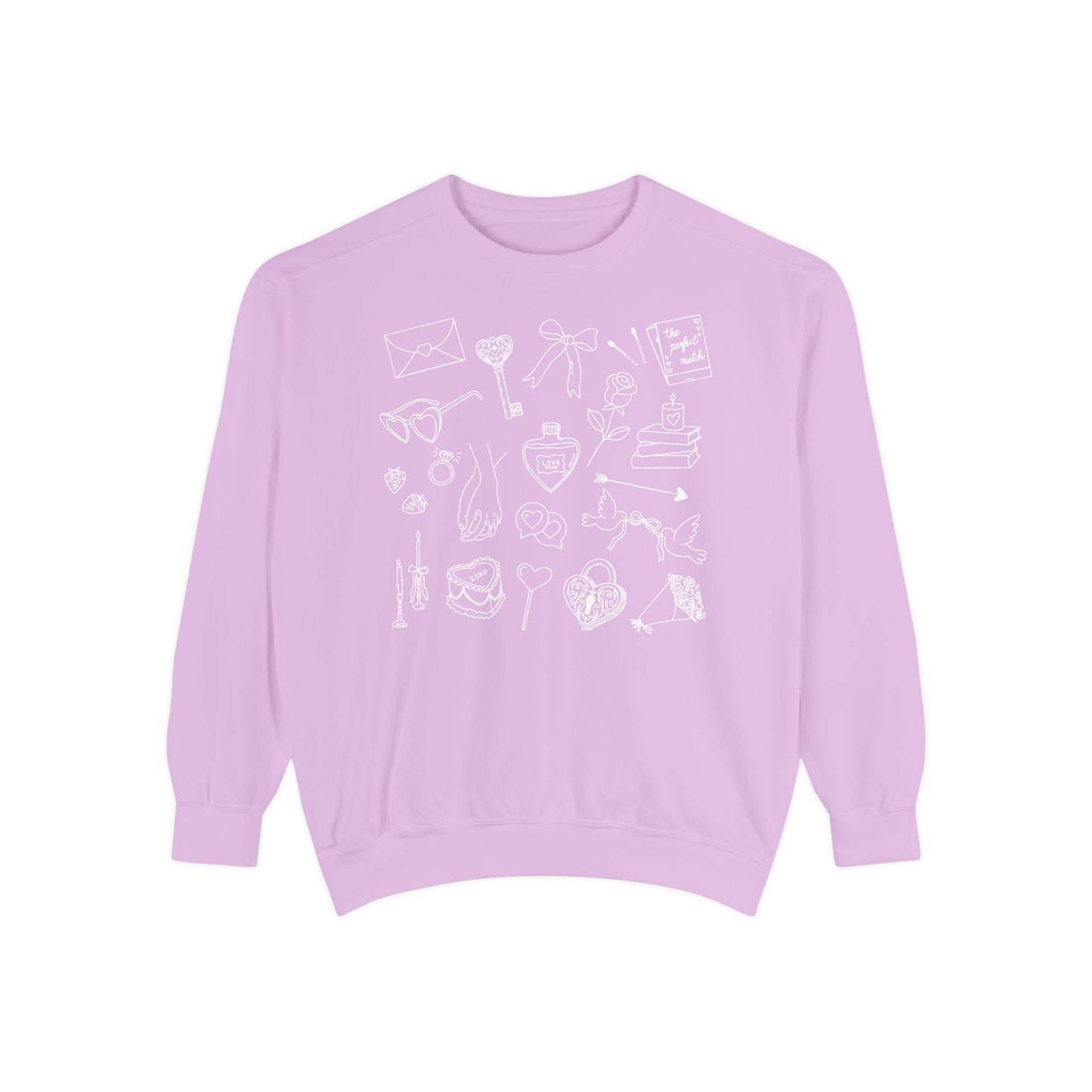 Romance Genre Doodle Crewneck