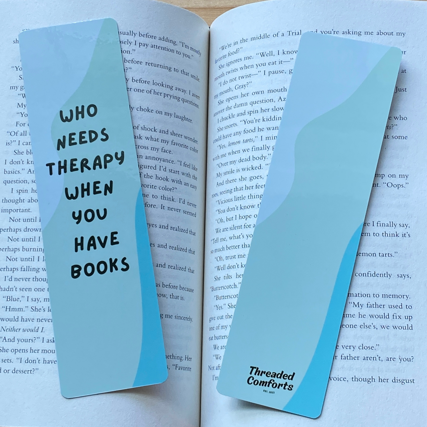 Who Needs Therapy Bookmark