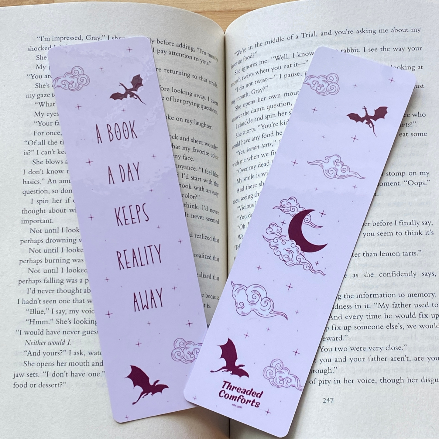 A Book a Day Keeps Reality Away Bookmark