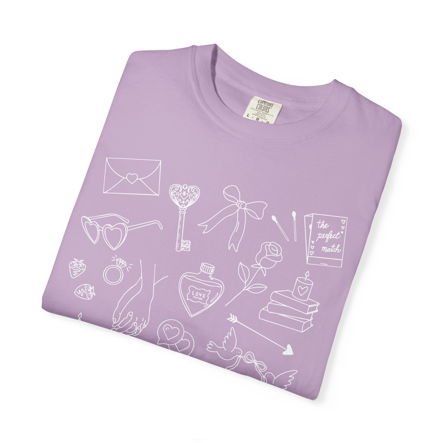 Romance Genre Doodle T-Shirt