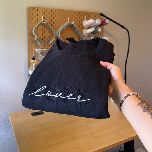 BOOK Lover Black Crewneck - 3XL
