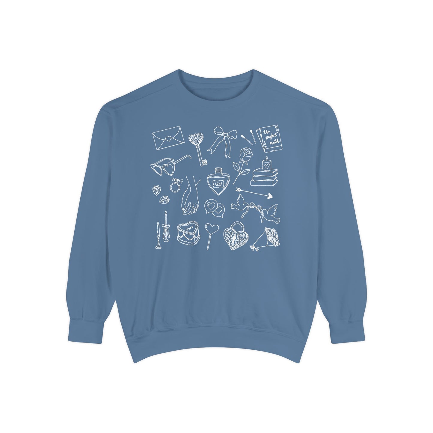 Romance Genre Doodle Crewneck