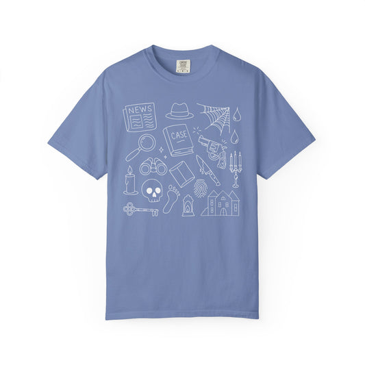 Mystery / Thriller Genre Doodle T-Shirt