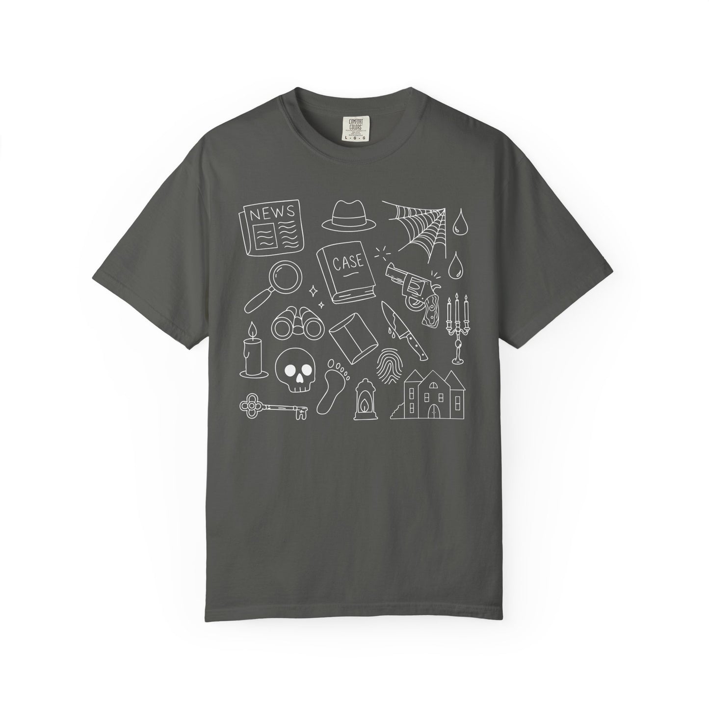 Mystery / Thriller Genre Doodle T-Shirt