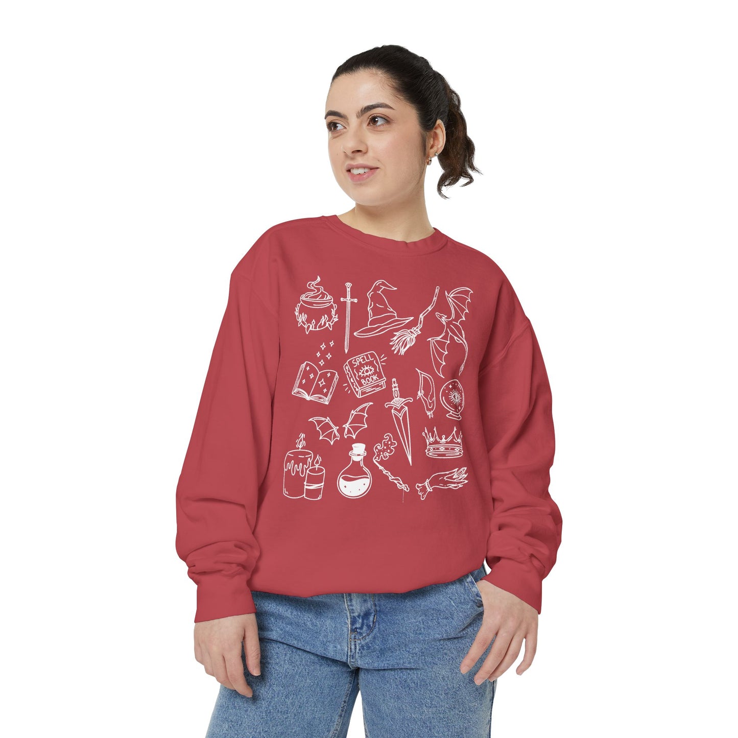 Fantasy Genre Doodle Crewneck