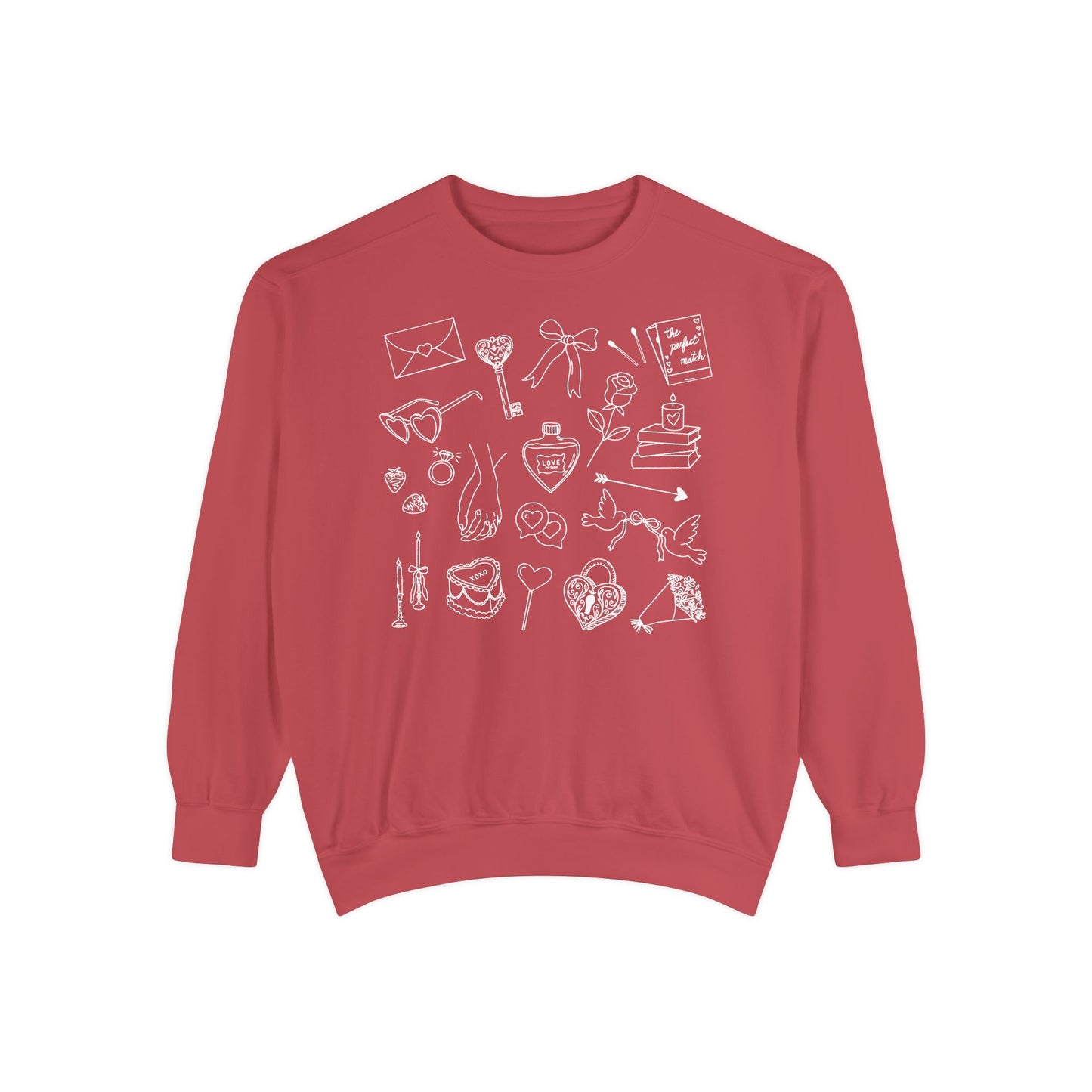 Romance Genre Doodle Crewneck